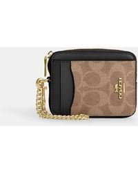 COACH - Zip Card Case - Lyst