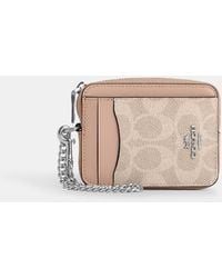 COACH - Zip Card Case - Lyst