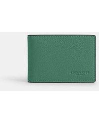 COACH - Compact Billfold In Colorblock - Lyst
