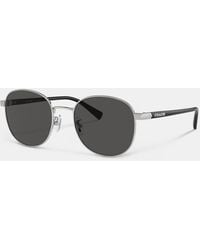 COACH - Metal Round Sunglasses - Lyst