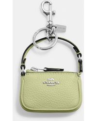 Coach Outlet Mini Nolita Bag Charm in Metallic