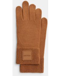 COACH - Knit Tech Gloves With Rubber Patch - Lyst