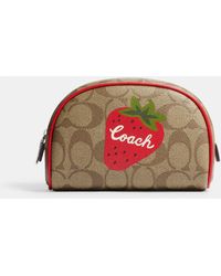 COACH Small Boxy Cosmetic Case With Floral Bundle Print | Lyst