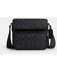 COACH - Sullivan Flap Crossbody Bag In Signature Canvas - Lyst