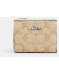 COACH - Bifold Wallet In Signature Canvas - Lyst