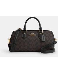 COACH - Rowan Long Satchel Bag In Signature Canvas - Lyst