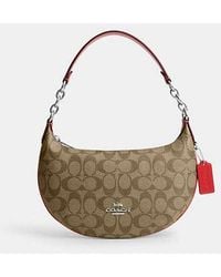 COACH - Payton Hobo Bag In Signature Canvas - Lyst