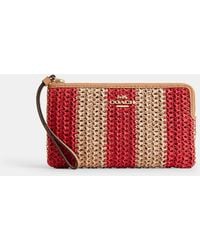 COACH - Large Corner Zip Wristlet - Lyst