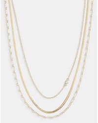 COACH - Delicate Layered Chain Necklace - Lyst