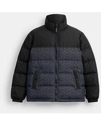 COACH - Chaqueta De Plumón De Firma En Poliéster Reciclado - Lyst