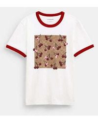 【COACH】Spring Blossom クラシックTシャツ CAH69 花柄】COACH スプリング ブロッサム クラシック Tシャツ (Coach
