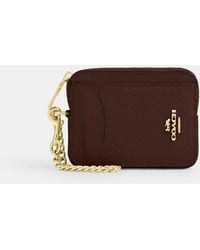 COACH - Zip Card Case - Lyst