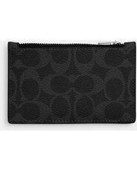 COACH - Zip Card Case - Lyst