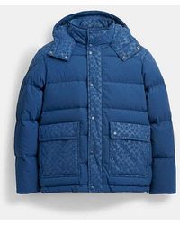 COACH - Signature Front Pocket Puffer Jacket - Lyst