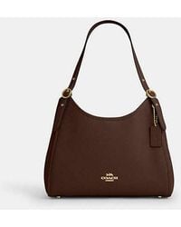 COACH Erin Shoulder Bag in Brown | Lyst