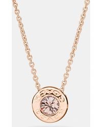 COACH - Open Circle Stone Necklace - Lyst