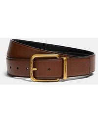 COACH - Square Roller Buckle Cut To Size Reversible Belt, 38 Mm - Lyst