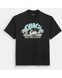 COACH - Whale T-shirt In Organic Cotton - Lyst