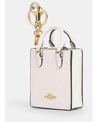 COACH - North/South Mini Tote Bag Charm - Lyst