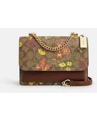 COACH - Klare Crossbody Bag In Signature Canvas With Floral Print - Lyst