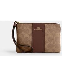 COACH - Corner Zip Wristlet - Lyst