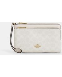 COACH - Double Zip Wallet - Lyst