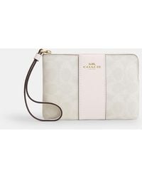 COACH - Corner Zip Wristlet - Lyst