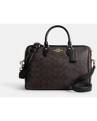 COACH - Rowan Große Satchel Aus Signature-Canvas - Lyst