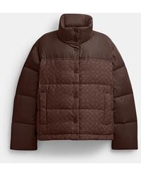 COACH - Signature Down Jacket - Lyst