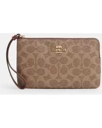 COACH - Large Corner Zip Wristlet - Lyst