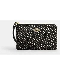 COACH - Corner Zip Wristlet With Spot Print - Lyst