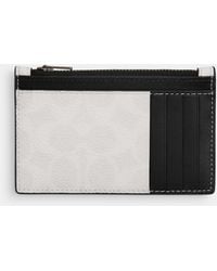 COACH - Zip Card Case - Lyst