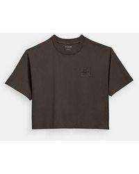 COACH - Garment Dye Cropped T Shirt - Lyst