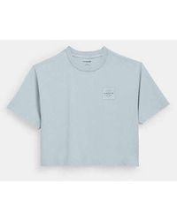 COACH - Garment Dye Cropped T-shirt - Lyst