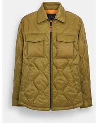 COACH - Lightweight Quilted Jacket - Lyst