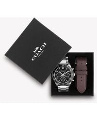 COACH - Cole Watch Gift Set, - Lyst