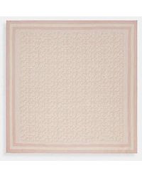 COACH - Signature Print Silk Square Scarf - Lyst