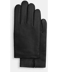 COACH - Leather Tech Gloves - Lyst