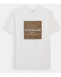 COACH - Signature Square T Shirt - Lyst