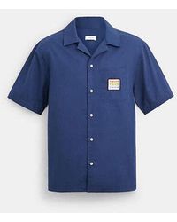 COACH - Camp Shirt With Patches - Lyst