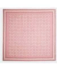 COACH - Signature Silk Square Scarf - Lyst