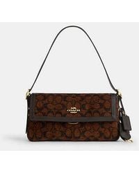 COACH - Etta Small Flap Shoulder Bag - Lyst