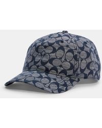 COACH Baseball Hat In Signature - Blue