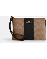COACH - Corner Zip Wristlet - Lyst