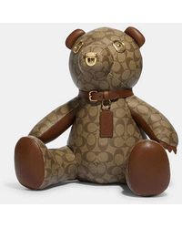 COACH - Collectible Bear In Signature Canvas - Lyst