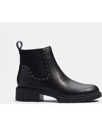 Coach Outlet Leather Pell Bootie in Black | Lyst