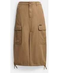 COACH - Cargo Maxi Skirt - Lyst