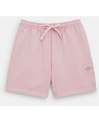 COACH - Garment Dye Track Shorts - Lyst
