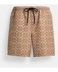 COACH - Signature Swim Trunks - Lyst