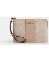 COACH - Corner Zip Wristlet - Lyst